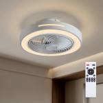Brilagi - димируемо LED осветително тяло с вентилатор LED/38W/230V диам. 46 см бяло + дистанционно управление (BG4034)