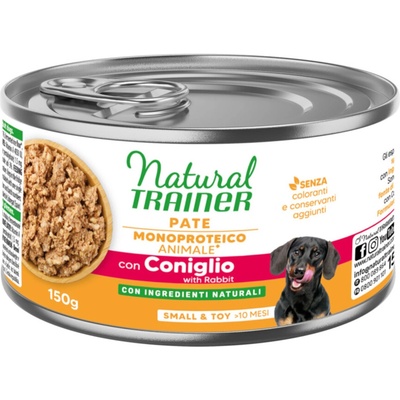 Natural Trainer Pate Monoproteico Small & Toy Adult králík 12 x 150 g