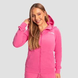 GymBeam Дамски суичър с цип Limitless Dragonfruit XS
