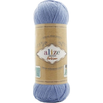 Alize Příze Superwash Artisan 432 modrá