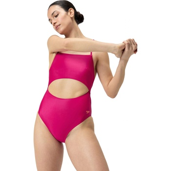 Speedo Цял бански womens printed cut out