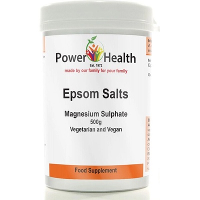 Магнезий (сулфат) / Английска сол/ 500 g прах | Power Health (055480 (ECN06) PWH)