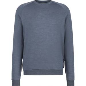 Stoic Мъжки вълнен пуловер Stoic MerinoTerry250 BaraSt. Pullover Merino jumper - Ocean Blue / Melange - размер XL (005-6999-0314)