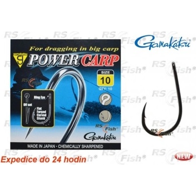 GAMAKATSU Power Carp Ring Eye Nsb vel.16 10 ks