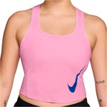 Nike Дамски потник с широка презрамка Nike Women's Tempo Swoosh Run Dri-Fit Tank Tank top - Pink Rise / Reflective Silver / Old Royal (916-7769-0212)