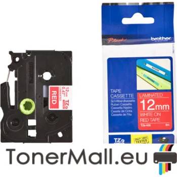 Image 1 of Brother Tape White on Red Brother TZ-435