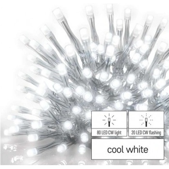 Emos D1CC02 Standard LED spoj. reťaz blikajúca cencúle 2,5 m vonkajšia studená biela časovač