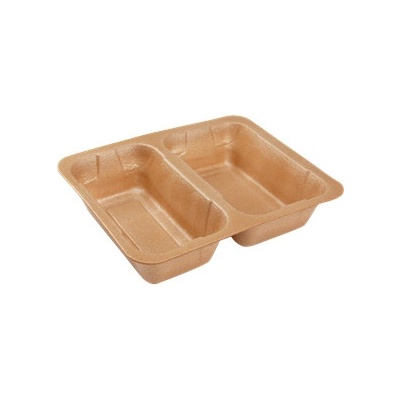ECOFOL Plastová zatavovací miska XPP 2D hnědá 227x178x50 mm bal/200 ks
