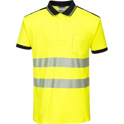 Portwest HI-VIS PW3 T180 Reflexná polokošeľa HV žltá/čierna S