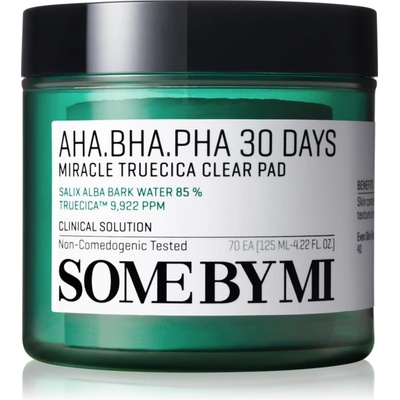 Some By Mi AHA∙BHA∙PHA 30 Days Miracle Truecica Clear Pad почистващи тампони за проблемна кожа, акне 70 бр
