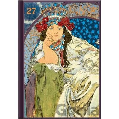 Spektrum grafik A5 Denní 2027 MUCHA