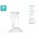 DEVIA ST329975 SMART 3in1 micro USB/Type-C/Lightning 1, 2 м кабел за зареждане (ST329975)