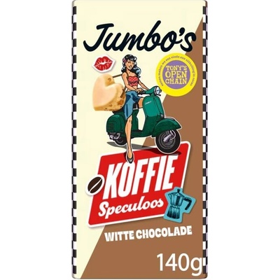 Jumbo bílá s příchutí kávy s karamelovými sušenkami 140 g
