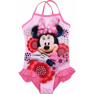 Dívčí jednodílné plavky Minnie Mouse růžová