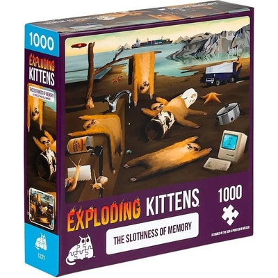 Exploding Kittens Пъзел Exploding Kittens от 1000 части - Леността на паметта (PSLOTH-1K-6)