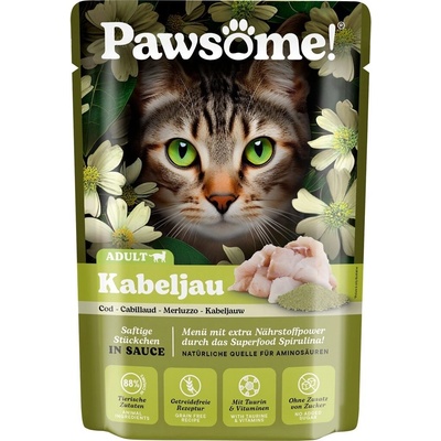 Pawsome! Adult s treskou a spirulinou 85 g