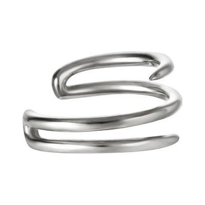 Ornamenti náušnice na boltec Spiral silver OOR150055