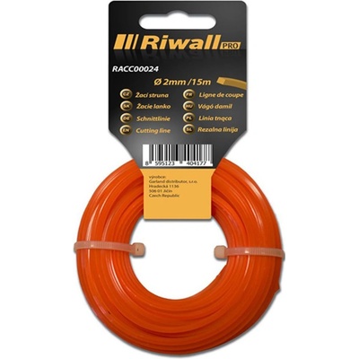Riwall PRO Žací struna pr. 2mm, délka 15m, čtvercový průřez