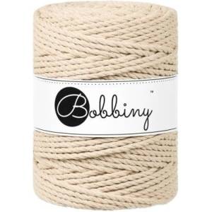 Bobbiny 3PLY Macramé Rope 5 mm 100 m Warm Beige юта (TX-E078)
