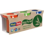 Play-Toys Комплект с моделин Play-Toys - Натурален, 300 g (42294) - baby