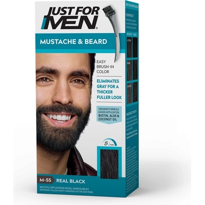 Just For Men Moustache & Beard M55 Real Black