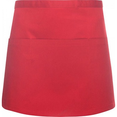 Karlowsky Barmanská zástěra do pasu s kapsičkou se třemi oddíl Red