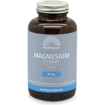 Image 1 of Mattisson Healthstyle Magnesium Citrate 60 mg [180 капсули]