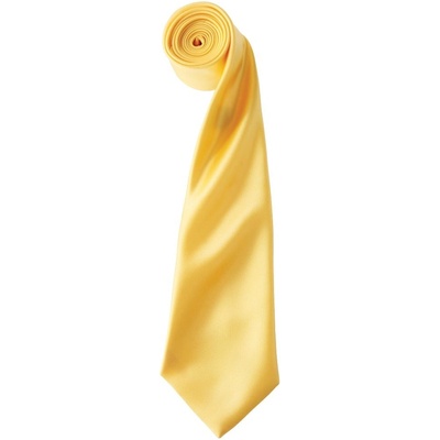 Premier Workwear Saténová kravata zlato žltá