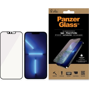 Panzer Стъклен протектор PanzerGlass за Apple Iphone 13 Pro Max 6.7 Anti-Bluelight, CaseFriendly, Antibacterial, Pro- Черен