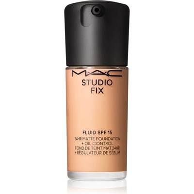 MAC Cosmetics Studio Fix Fluid SPF 15 24HR Matte Foundation + Oil Control матиращ фон дьо тен SPF 15 цвят NW20 30ml