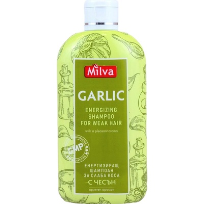 Milva energizujúci šampón cesnak 200 ml