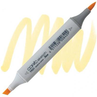 Lihová fixa COPIC Sketch oboustranná Brush & Chisel, Light reddish yellow (YR31)