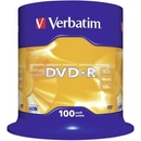 Verbatim DVD+R 4,7GB 16x, 100ks