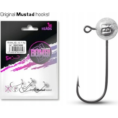 Delphin Jigová Hlava Bez Golierika Bomb veľ.4 7,5g 5 ks