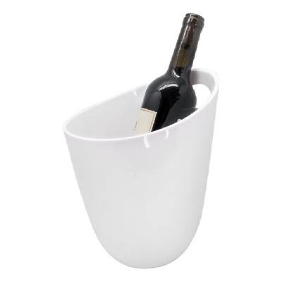 Охладител за бутилки ICE BUCKET - за 1 бутилка - бял (VB-FIE-1121)