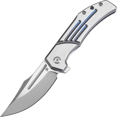 KANSEPT Orion CPM S35VN with CNC Milling 0.137''/3.5mm Blue Anodized Titanium K1089B1