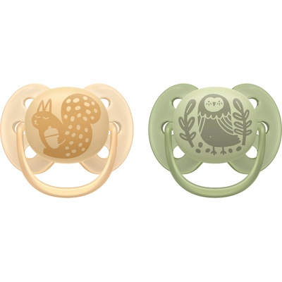 Philips Залъгалки Philips Avent - Ultra Soft, 6-18 м, 2 броя, птица/катерица (SCF091/46)