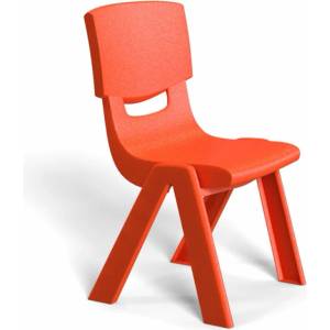 RFG Детски стол RFG Chico, пластмасов, с облегалка, 41 х 35 х 62 cm, червен