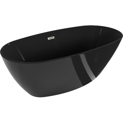 Mexen Eris 170x80 cm black/brushed inox (53441708070-97)