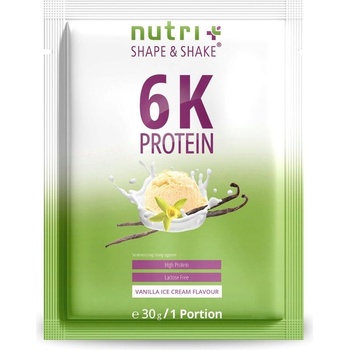 nutri + Пробен размер на веган протеин на прах 6K - Vanilla Ice Cream