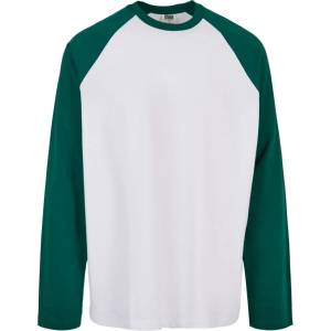 Urban Classics Мъжка блуза с реглан ръкав в бяло и зелен Urban ClassicsMODEL257 SALE - , размер XL