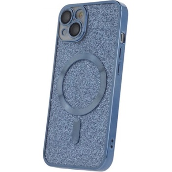 Mobi-Fon Силиконов кейс bSmart Glitter Chrome Magsafe с протектори за камерите, За iPhone 13 Pro Max (6.7), Син (IPH-13PMAX-002)