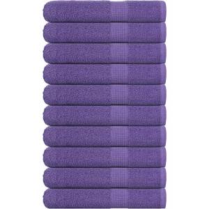 vidaXL Кърпи FROGN 10 бр. Лилави 100x200 см 360 г/м2 (136892)