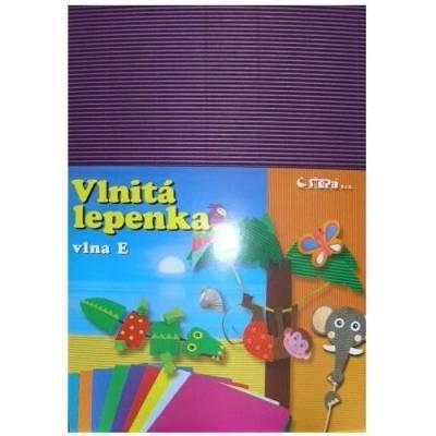 Lepenka E-Welle 260g 34,5x24,5cm/10listů rovná violet 402667