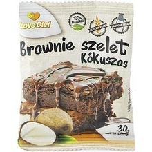 LoveDiet Bezlepkový Brownie rez kakaový s kokosovou príchuťou 30 g