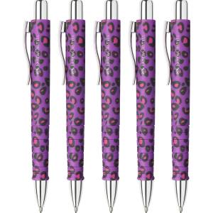 Faber-Castell - Poly Ball Leo Nightshade ballpoint pen, 5 pieces - 205289 (205289)