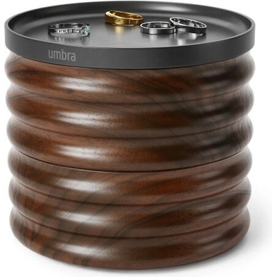 Umbra HK Limited Umbra Дървена кутия за бижута и аксесоари tesora - цвят черен / орех (umbra-1021398-048)