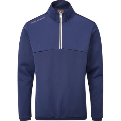 Oscar Jacobson Longton Zip Neck fleece navymodrá