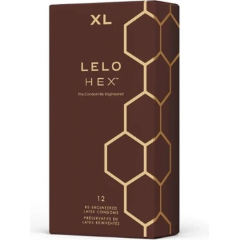 LELO 12 бр. Луксозни големи презервативи Lelo Hex XL