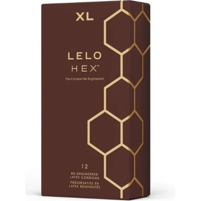 LELO 12 бр. Луксозни големи презервативи Lelo Hex XL